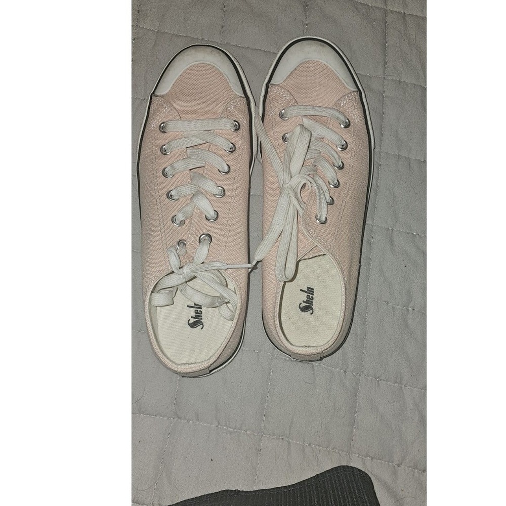 JMP Pink Canvas Lace Up Men's Casual Sneakers with Logo Accent